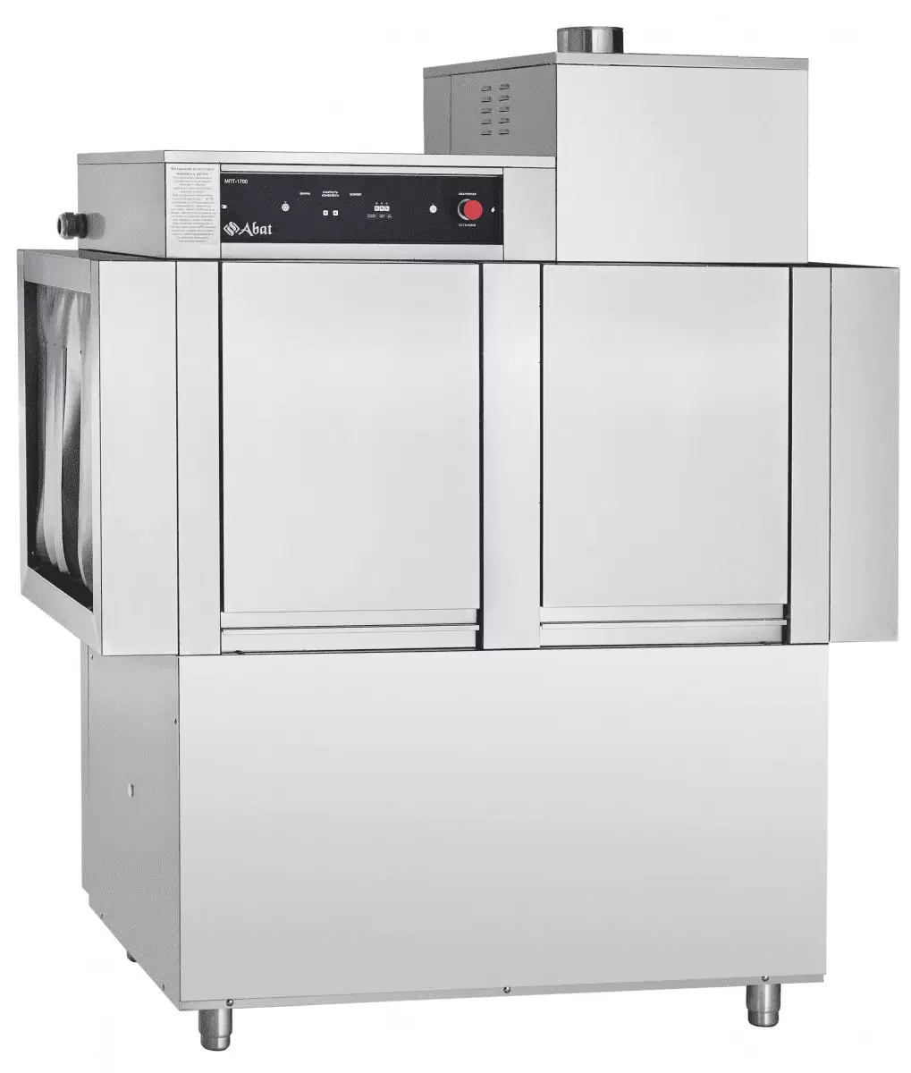 Туннельная посудомоечная машина Abat МПТ-1700-01 правая, на колесах (71000009815)
