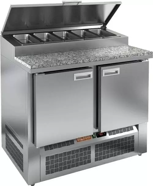 Стол холодильный (для пиццы) Hicold PZE1_11/GN камень