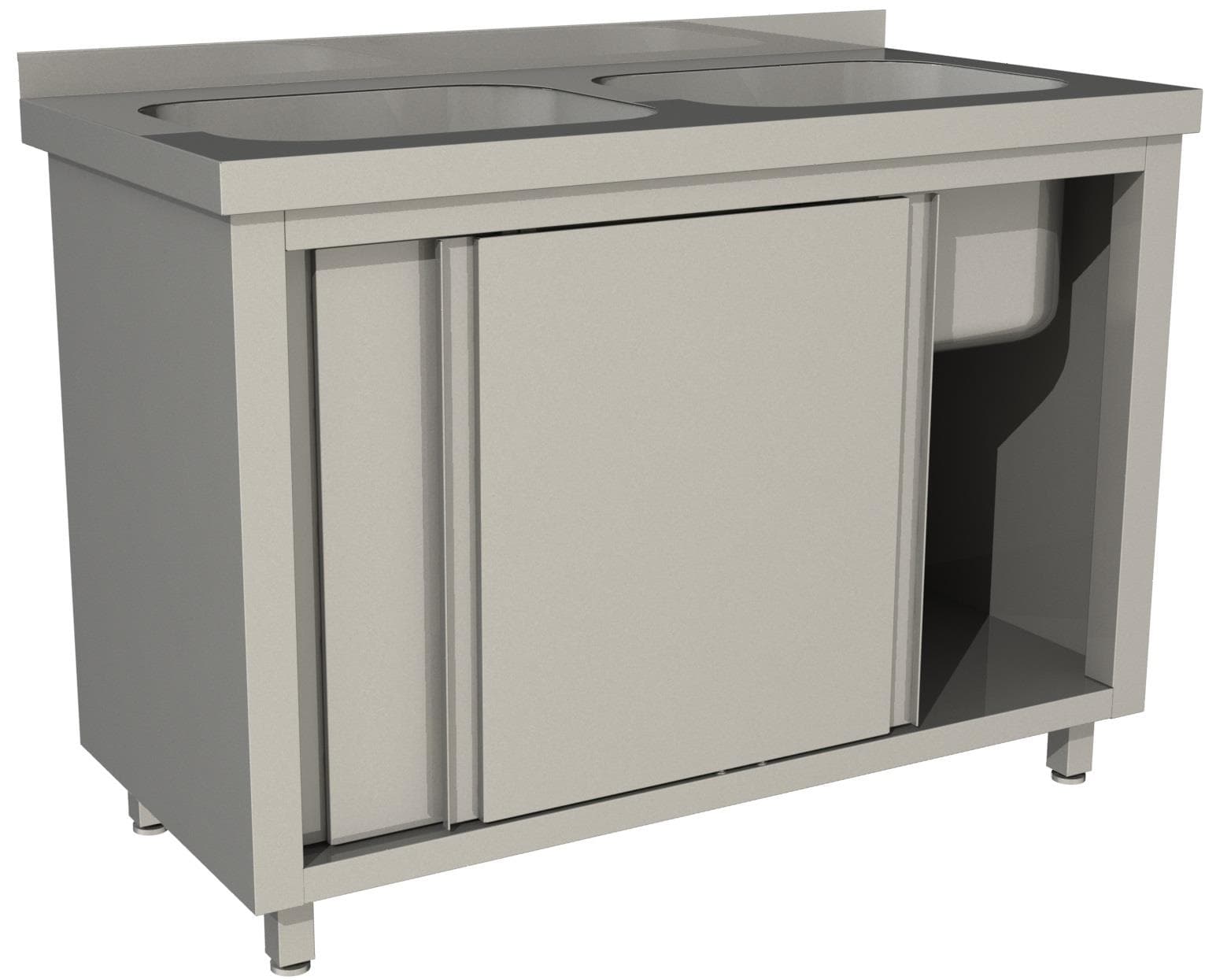 Стол производственный купе Restoinox СПЗК2М-11/6-Б