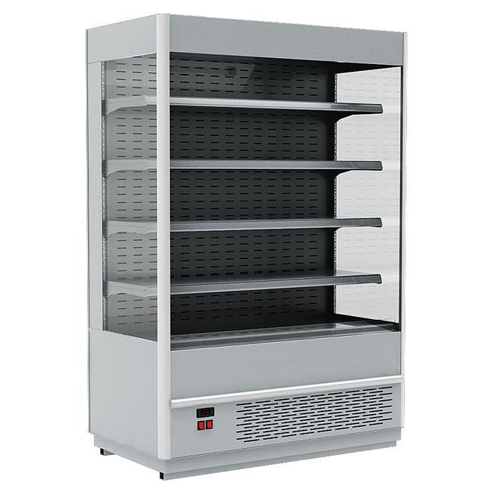 Горка холодильная Carboma FC 20-07 VM 1,0-2 9006-9005 ночная шторка