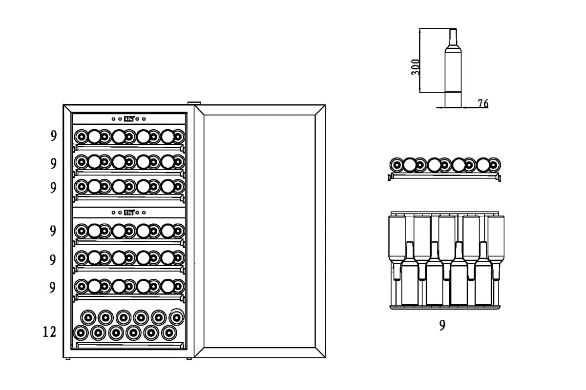 Шкаф винный CASO WineComfort 660 Smart