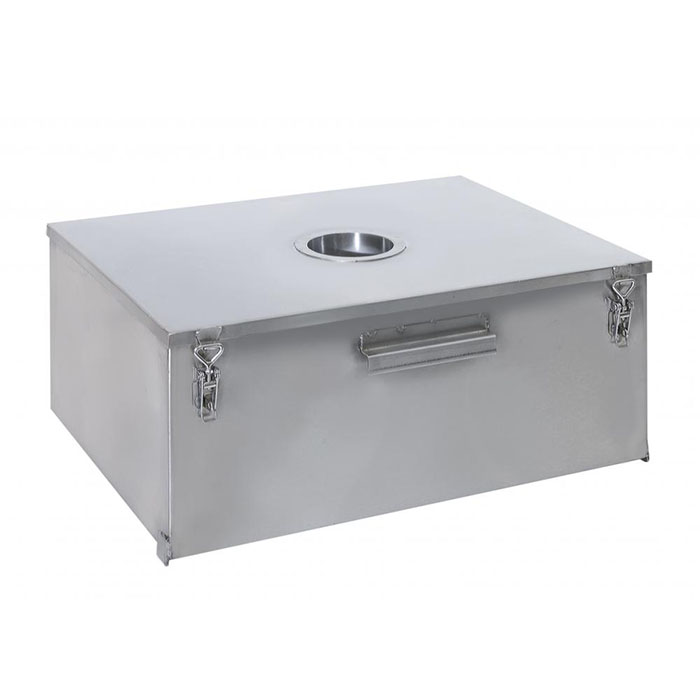 Жироуловитель RoboLabs GT-0.5-gk под котломойку, пиковый сброс 280л, нерж AISI 304