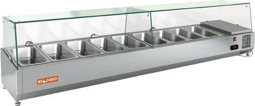 Витрина холодильная для ингредиентов Hicold VRTG 1970 стекло