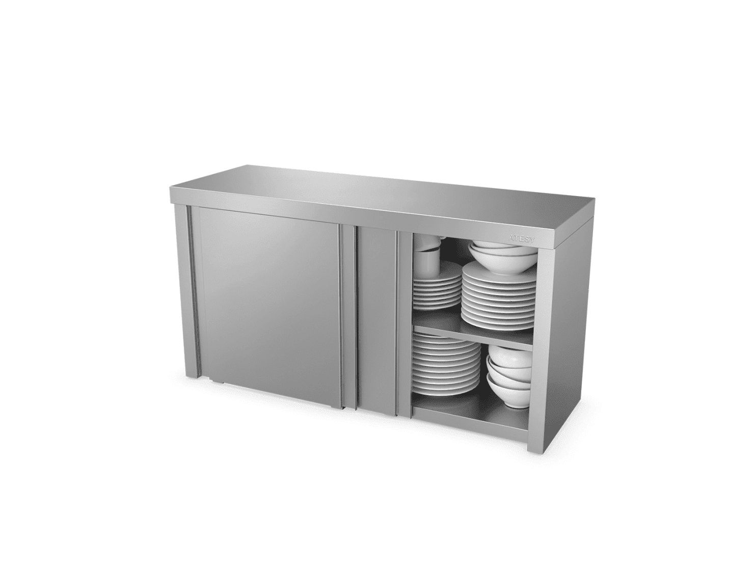 Полка кухонная закрытая Atesy ПЗК-С-1500.420.640-02-К (ПЗК-1500)