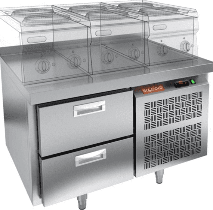 Стол морозильный Hicold GN 2/BT LT