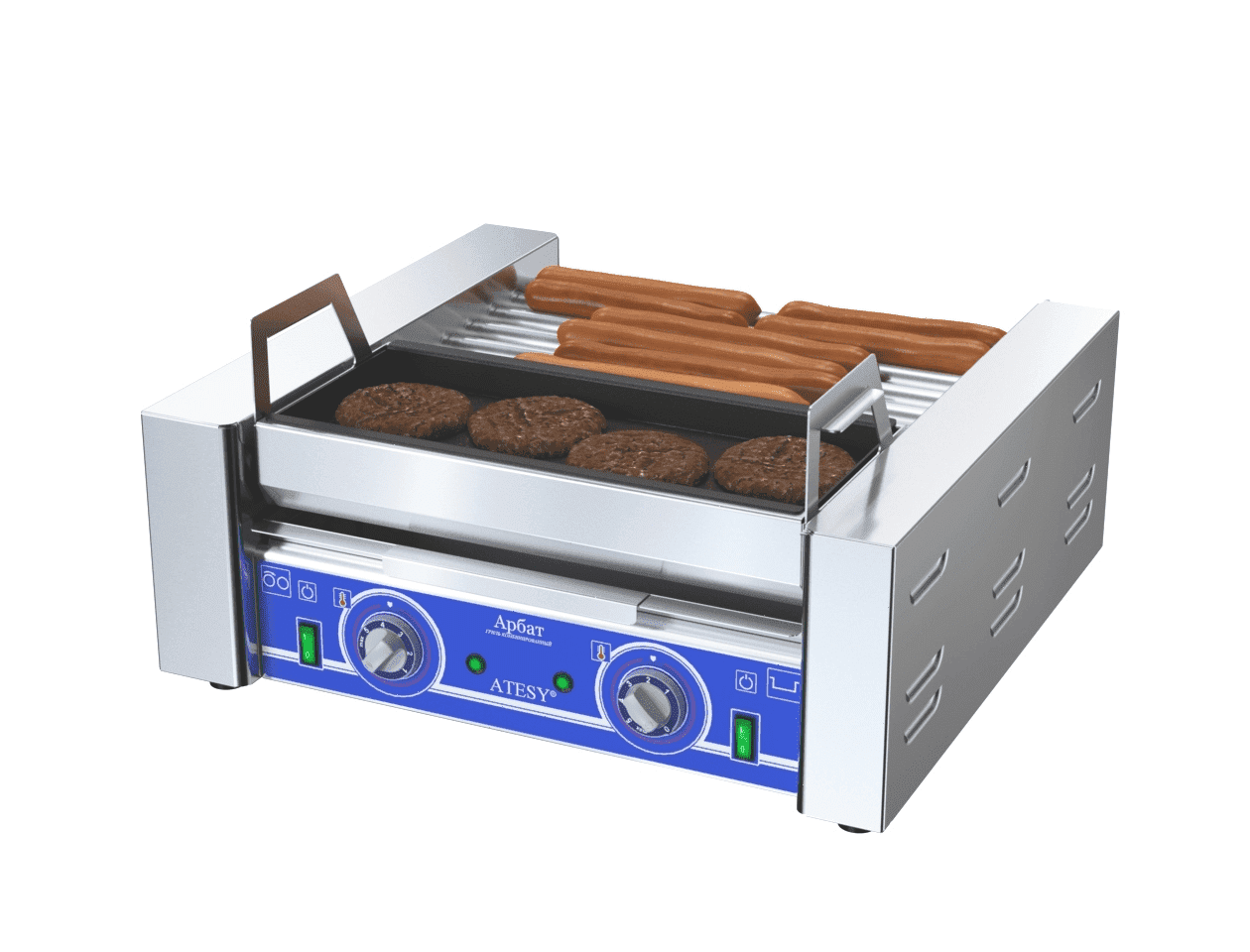 Комби-гриль для обжарки сосисок и котлет Atesy Арбат КГ-7.1П-440-01