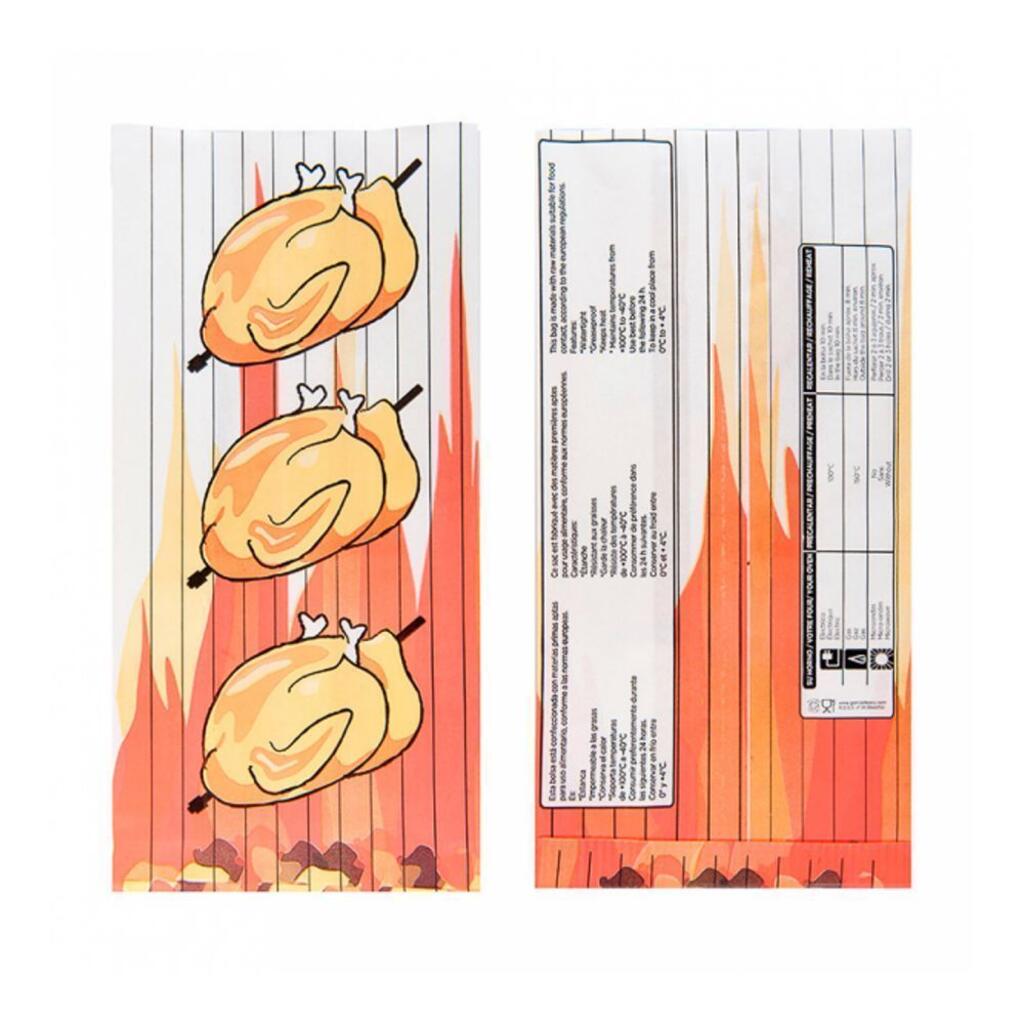 Пакет для половины курицы-гриль, 13+7,5х28 см, t -40С/+100C, 100 шт Garcia De Pou | 188.28