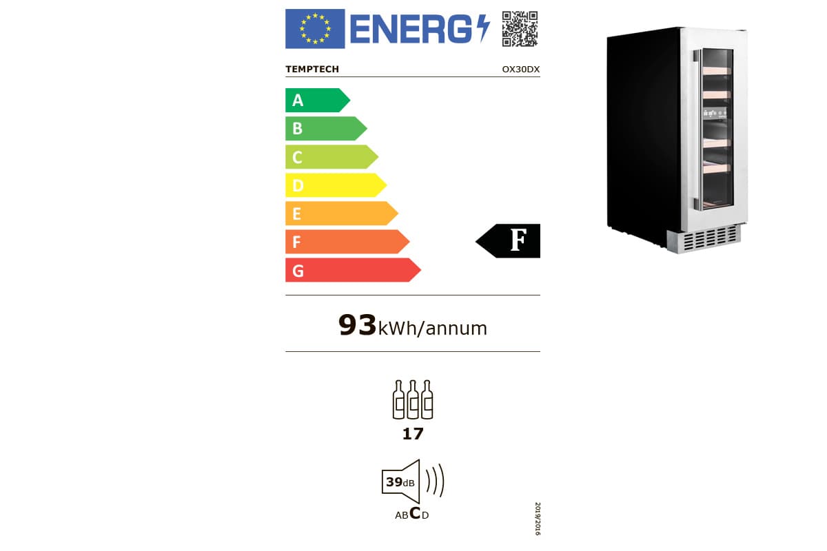 Шкаф винный Temptech OX30DX