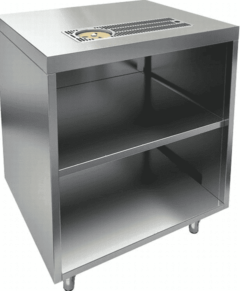 Барный модуль закрытый с трех сторон с каплесборником Hicold НБМСЗОКС-7/5