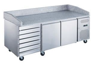 Стол холодильный (для пиццы) Hurakan HKN-PZG3-116, камень