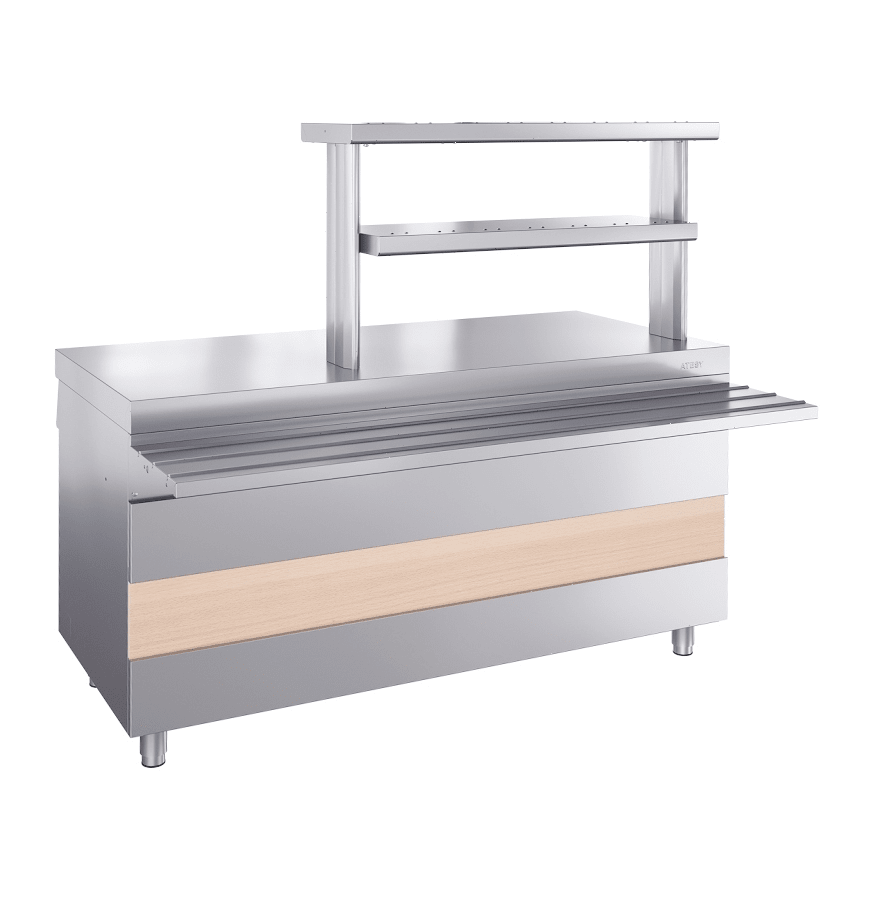 Прилавок горячих напитков Atesy Ривьера ПГН-1500-02-О без полок