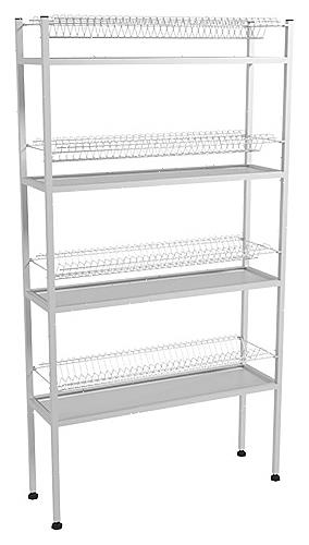 Стеллаж для тарелок Пищевые Технологии Стандарт СКТН-4КС