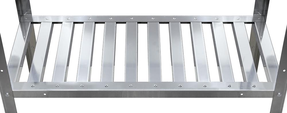 Стеллаж кухонный Luxstahl СРРП-1800х600х400 решетчатые полки