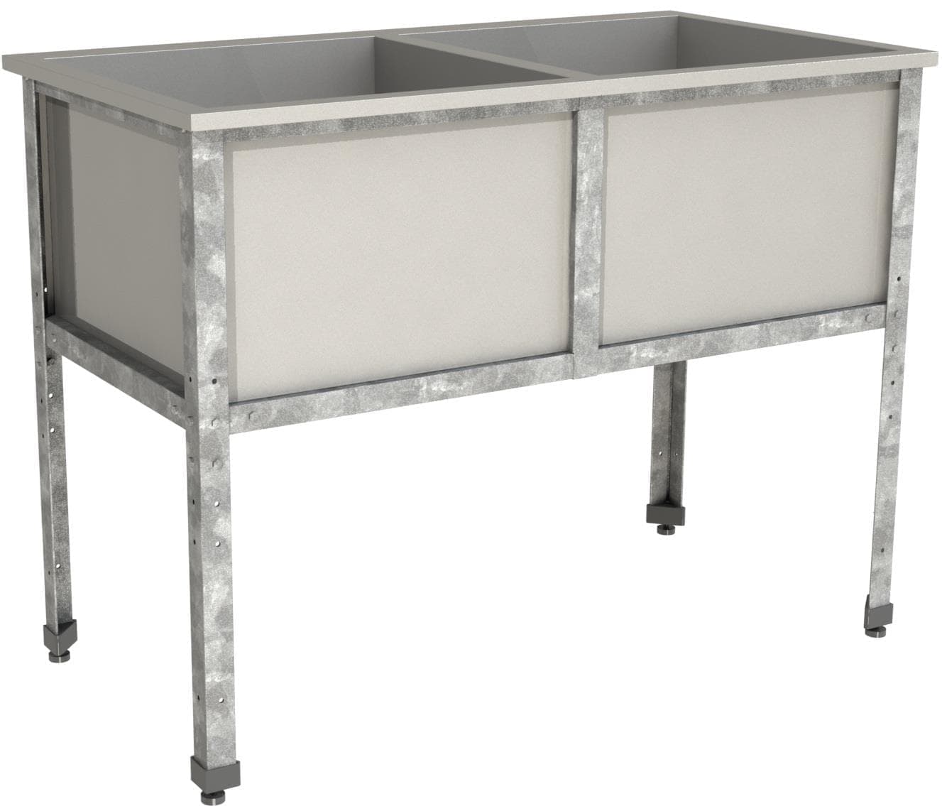 Ванна моечная двухсекционная Restoinox ВМС-2/7-ЭЦ