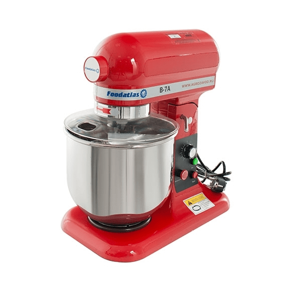 Миксер планетарный Foodatlas B-7A Eco, красный