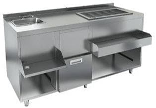 Барная станция Restoinox БСЗ1-15/6-04 без ящика, с вертушкой