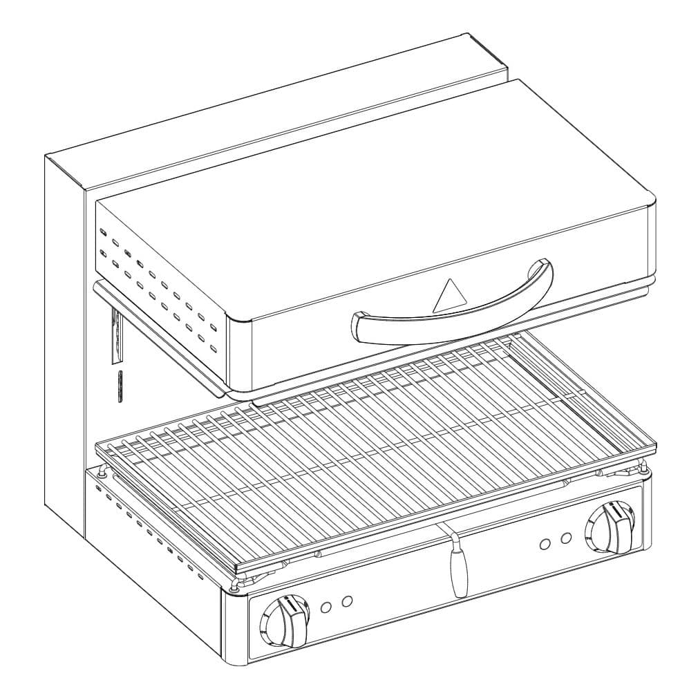Гриль Саламандра Tecnoinox SE60/4CB