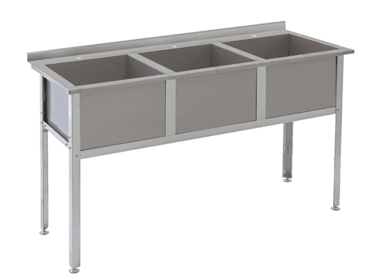 Ванна моечная Atesy ВМ-3/600 с бортом Алента