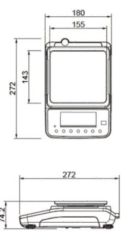 Весы лабораторные CAS XE-1500 II выс