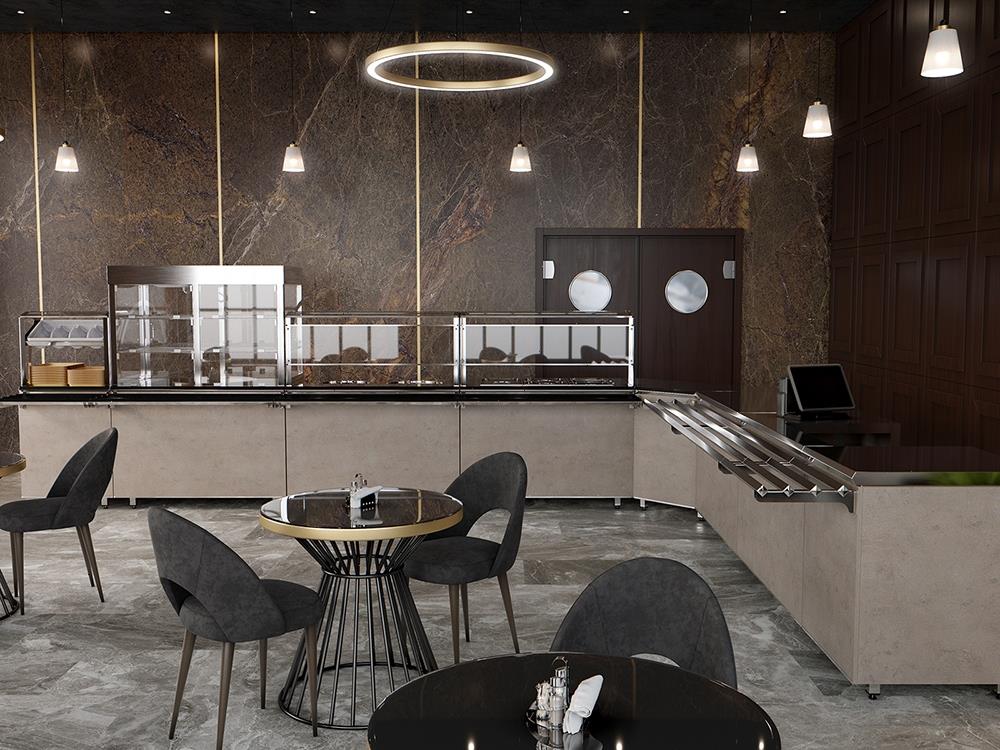 Прилавок нейтральный Luxstahl ПН-1200