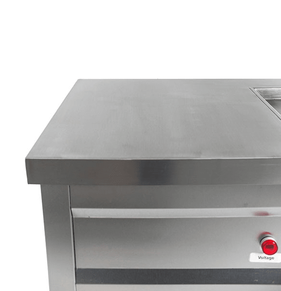 Фризер для жареного мороженого Foodatlas KCB-1F (световой короб, стол для топпингов)