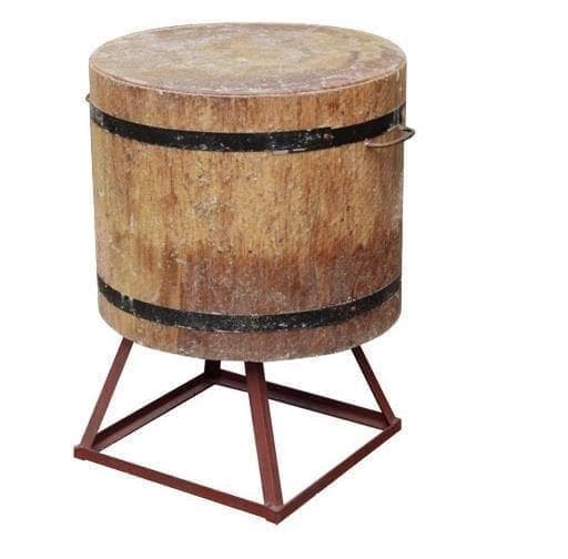 Колода разрубочная напольная дуб d=40-49см h=50см с подст.метал. h=30см Resto (Россия) | 1945