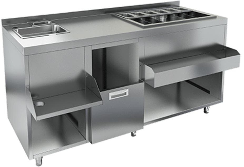 Барная станция Restoinox БСЗ1-15/7-03 без ящиков и вертушки