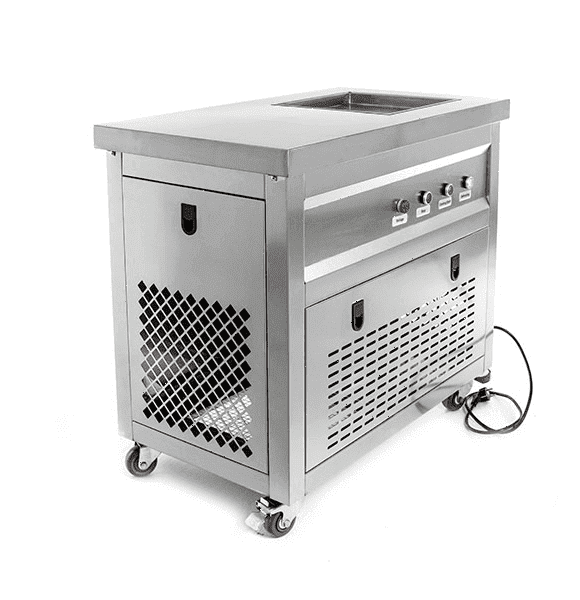 Фризер для жареного мороженого Foodatlas KCB-1F (световой короб, стол для топпингов)