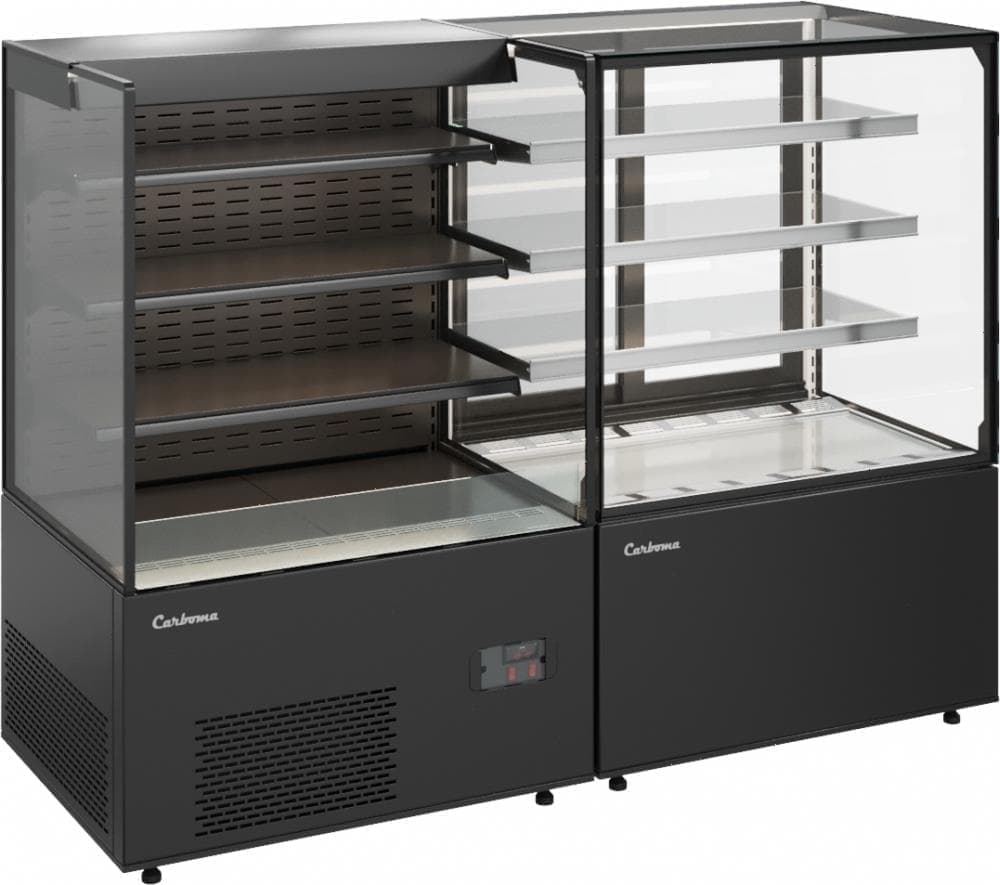 Витрина кондитерская Carboma KC78-110 VV 1,2-2 9005 открытая