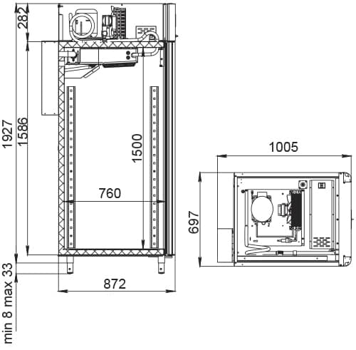 Шкаф для вызревания сыра Polair CS107‑Cheese (со стеклянной дверью)
