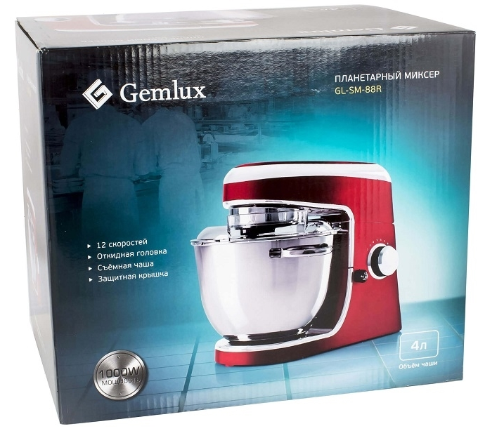 Миксер планетарный Gemlux GL-SM-88R
