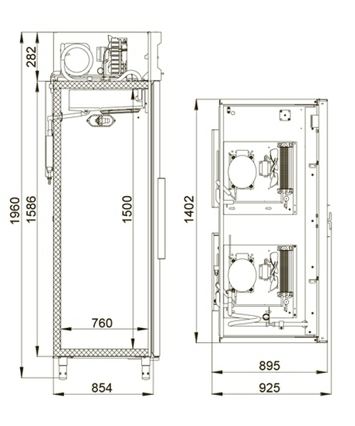 Шкаф комбинированный Polair CC214_S