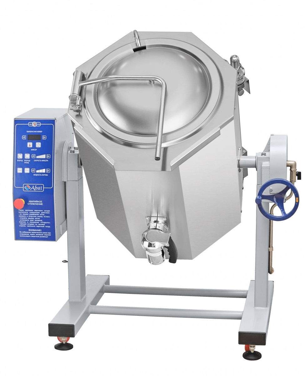 Котел пищеварочный Abat КПЭМ-60-ОМР-ВК со сливным краном (11000006650)