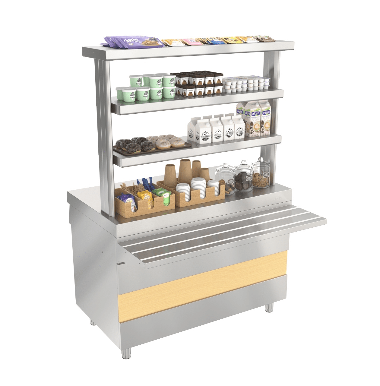 Прилавок нейтральный Atesy Ривьера НС-1200-02-О без полок