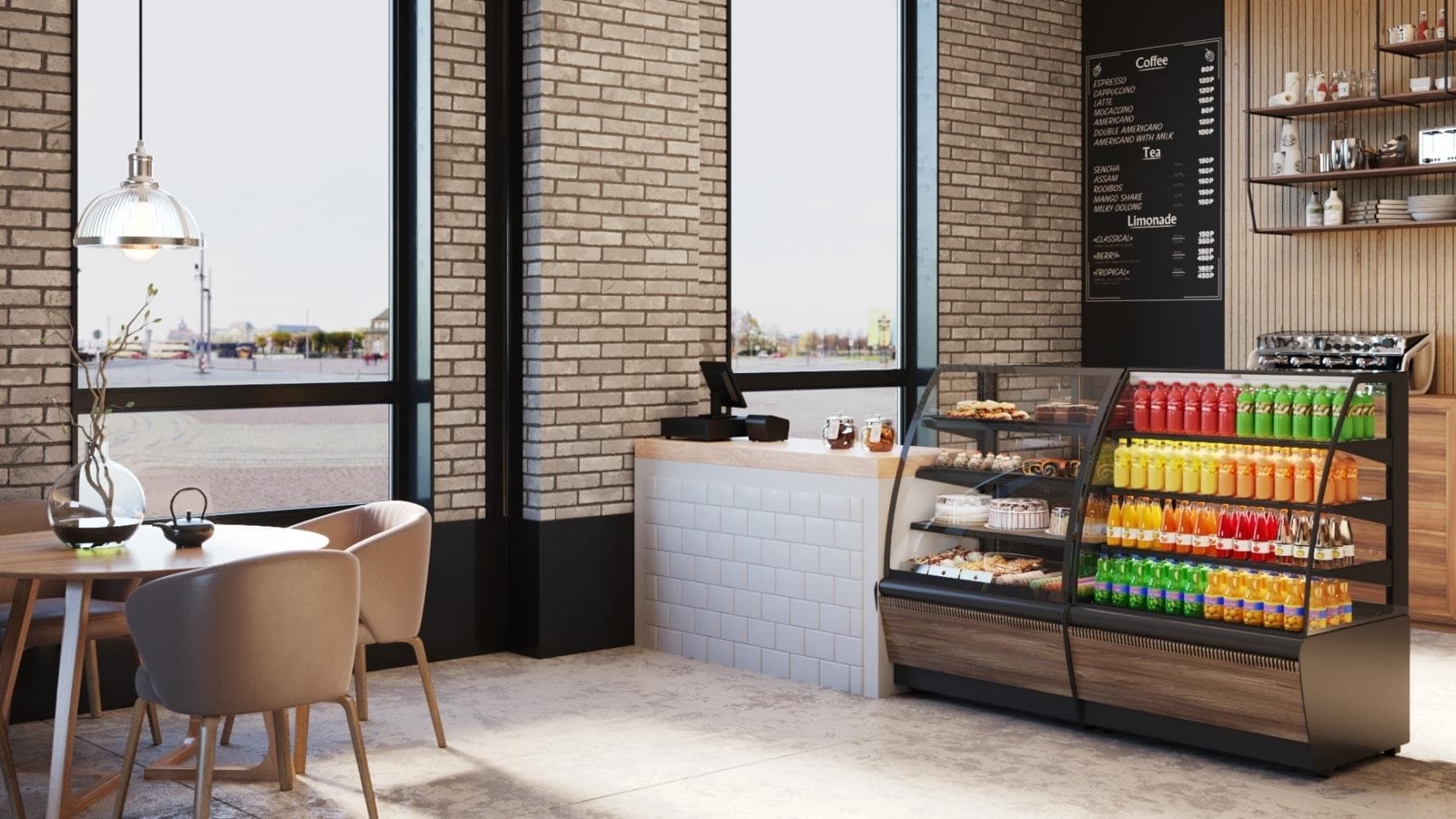 Витрина кондитерская Carboma K70 VV 0,9-1 (ВХСв-0,9д Люкс) 0102-0109