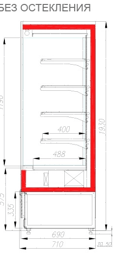 Горка холодильная Polair Cube 1250-07 M Plug-In