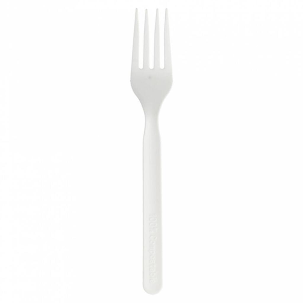 Вилка одноразовая 17 см, кукурузный крахмал, 50 шт Garcia De Pou | 223.50
