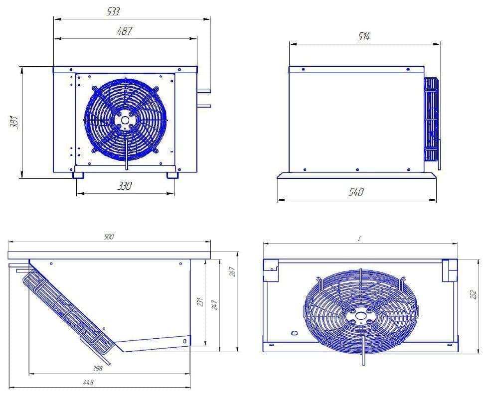 Сплит-система среднетемпературная Intercold MCM-115..-5/+5°С