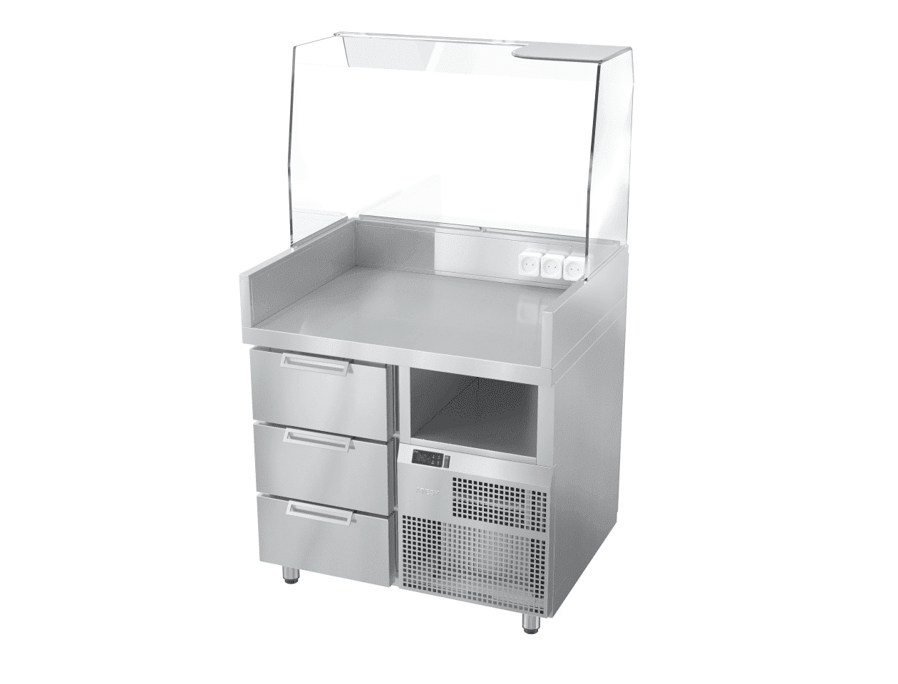 Станция для бургеров и хот-догов Atesy Бавария БХС -900.700-02 плюс