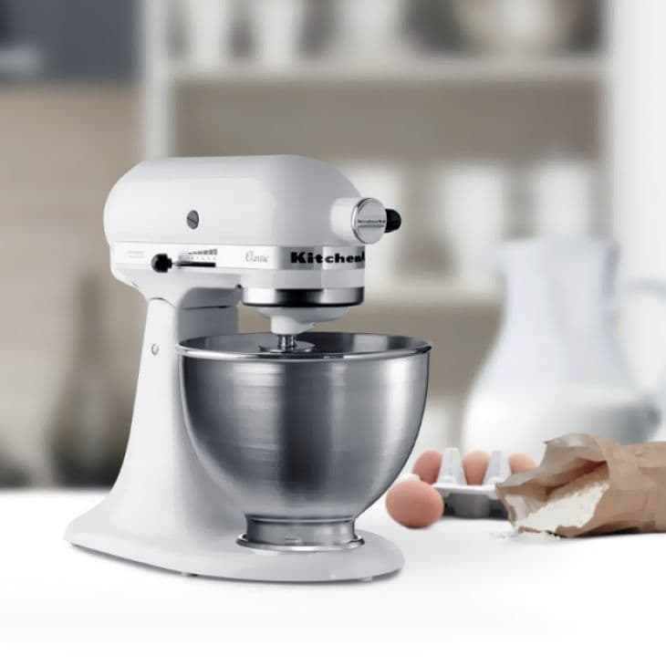 Миксер планетарный KitchenAid 5K45SSEWH белый
