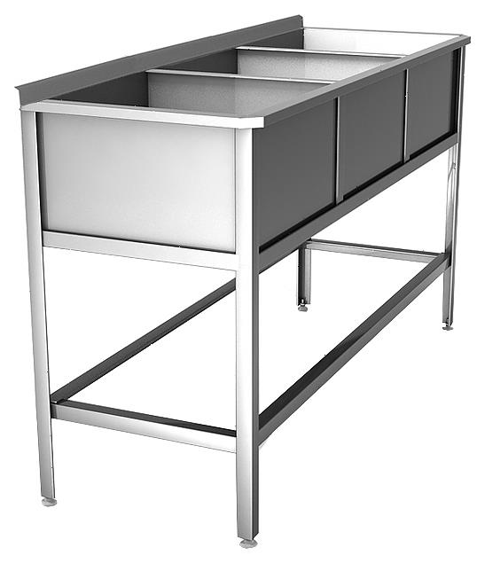 Ванна моечная Hessen ВМП 3/5 (нерж)