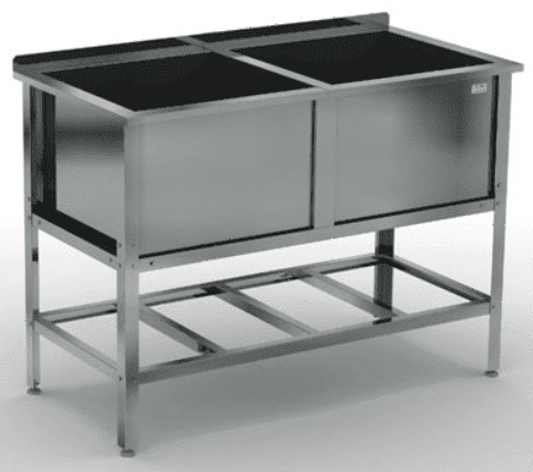 Ванна моечная двухсекционная Кобор ВМСБ/2-120/60 оцинк