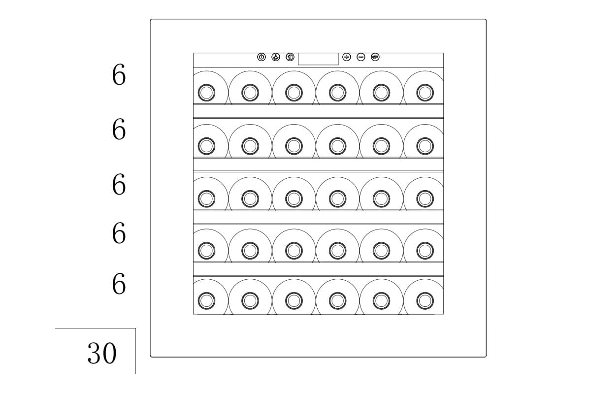 Шкаф винный Temptech OBI 60 SS