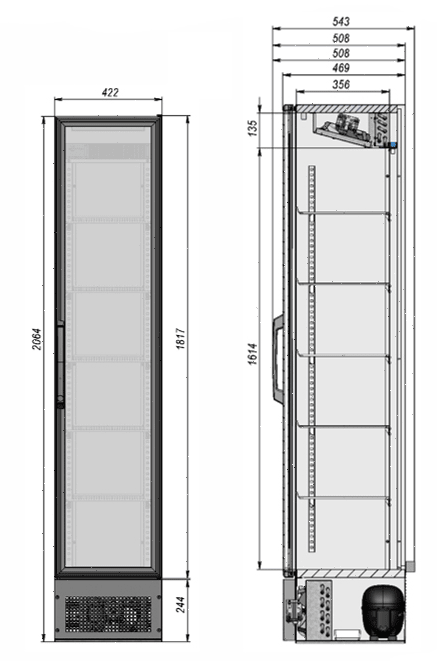 Шкаф холодильный Briskly 3 Bar