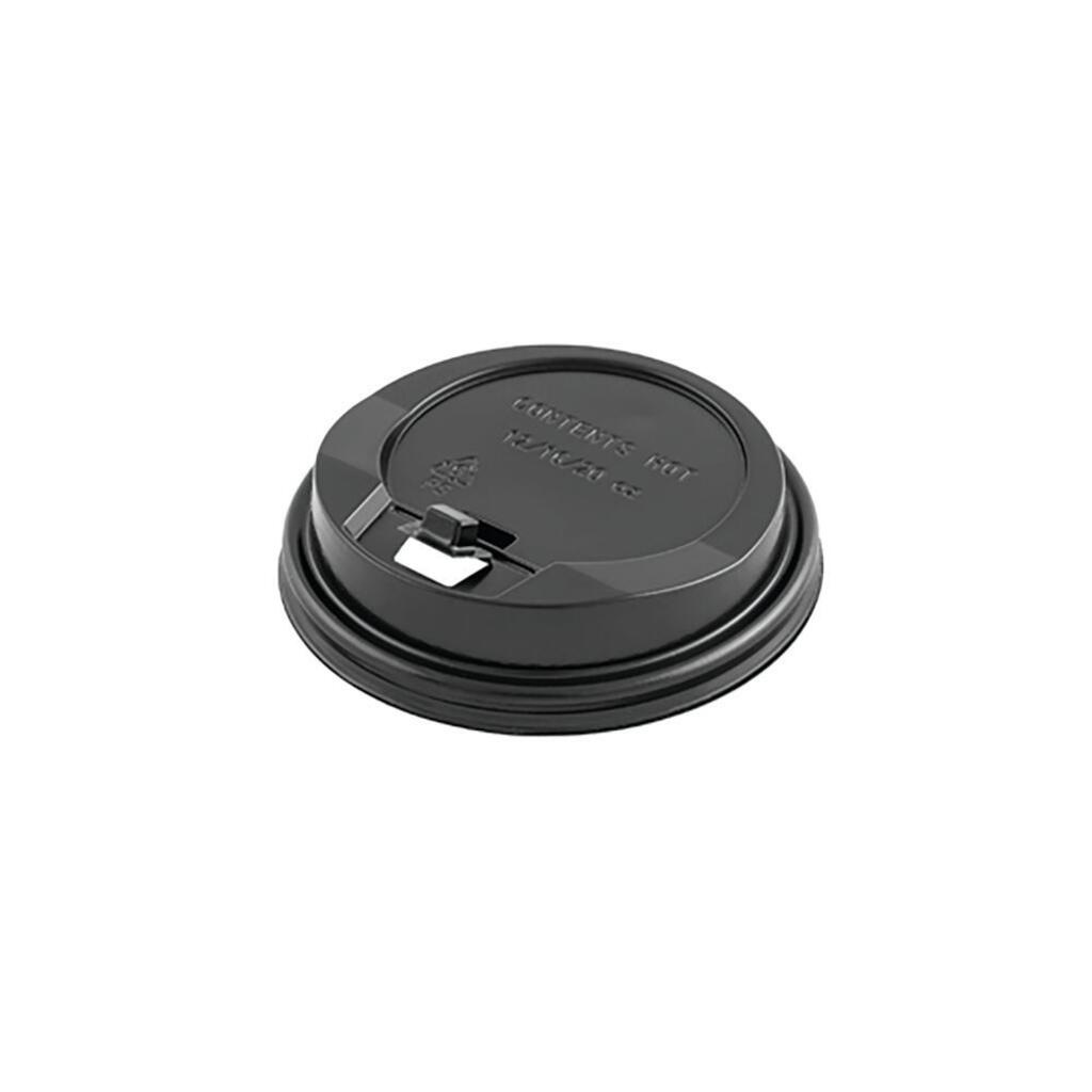 Крышка для стакана 240 мл, черная, PS, 100 шт Garcia De Pou | 179.15