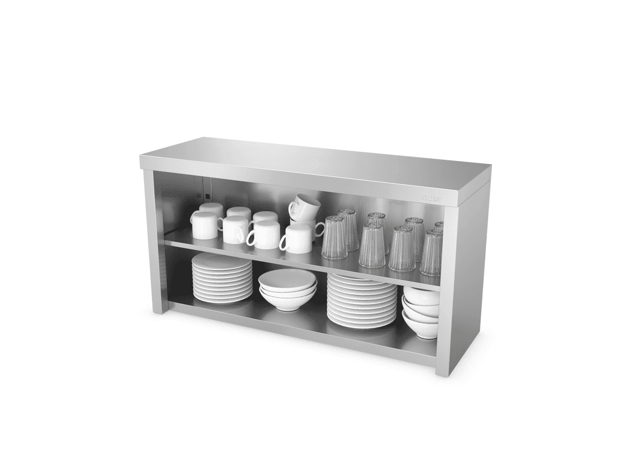 Полка кухонная полуоткрытая Atesy ППК-С-1200.420.640-02 (ППК-1200)