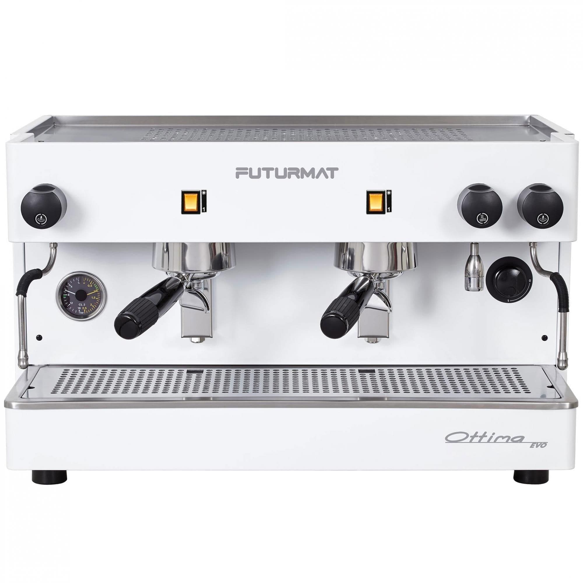 Кофемашина рожковая Quality Espresso Futurmat Ottima Evo (SEMI) белая MTF082H