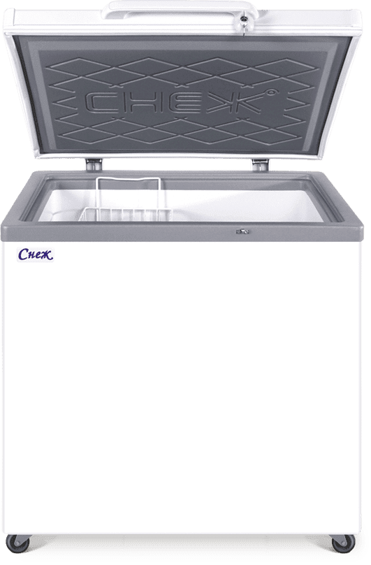 Ларь морозильный Снеж МЛК-250 нержавеющая крышка, серый