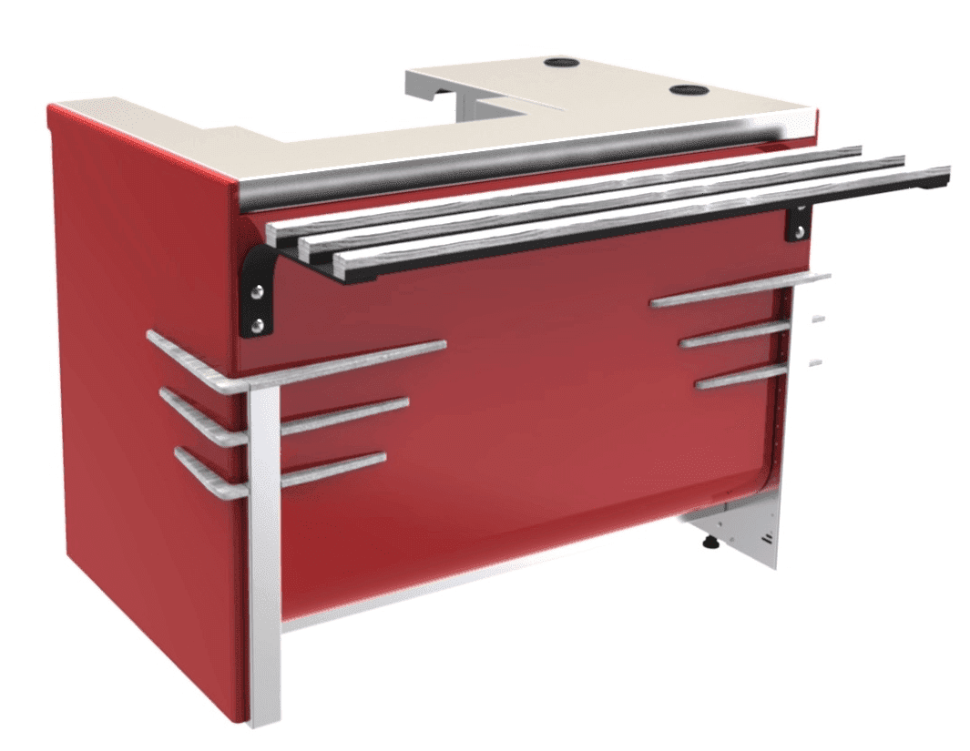 Прилавок кассовый Челябторгтехника «Refettorio Case» RТ1АR, правый