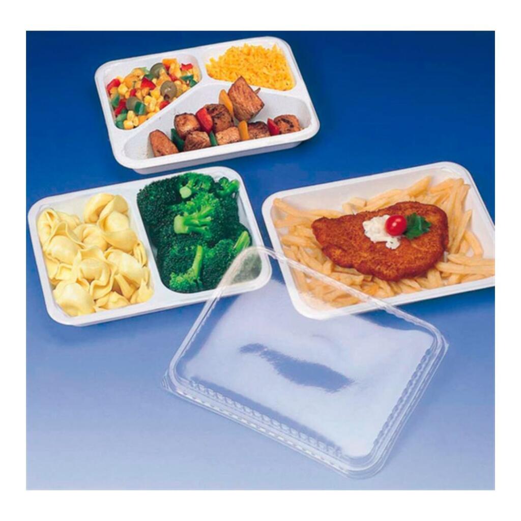 Крышка для контейнера прозрачная, 22,5х17,5 см, СВЧ, PS, 125 шт/уп Garcia De Pou | 110.22